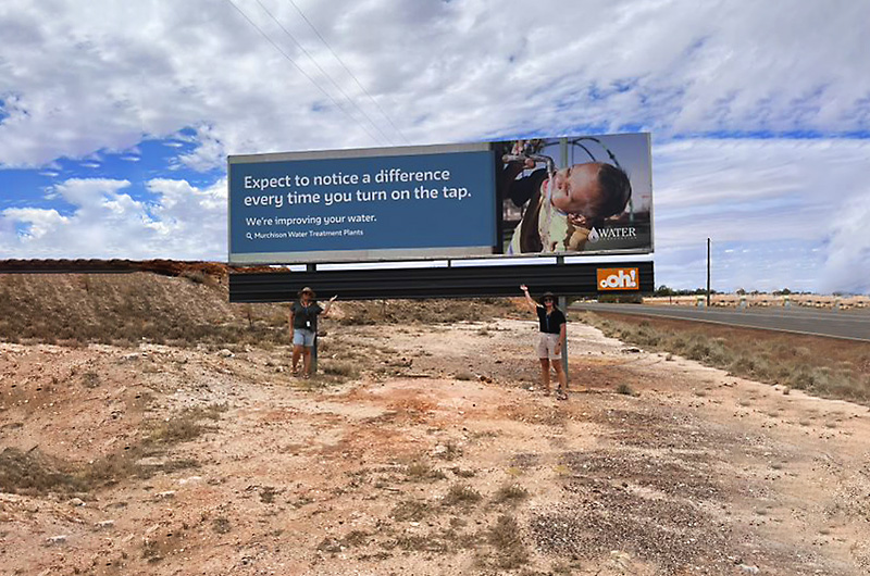 Billboard at Cue